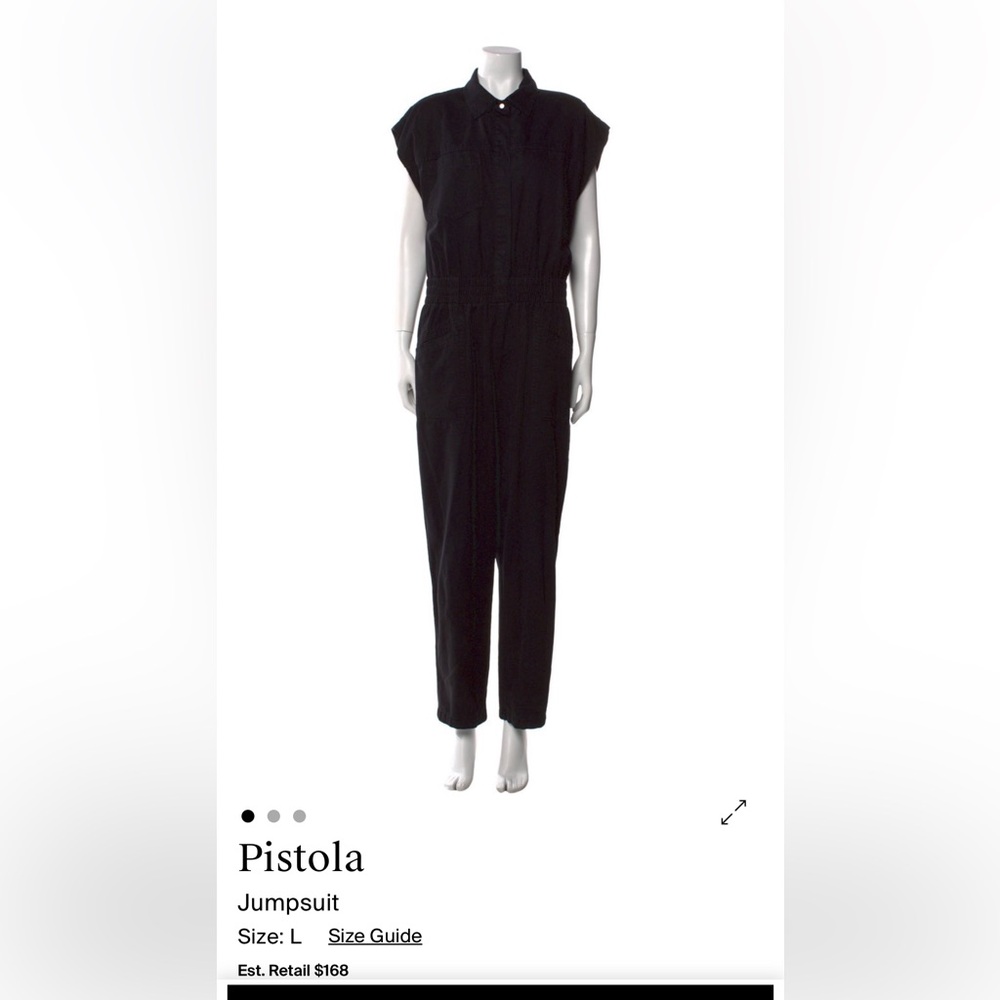 Pistola Black Utility Jumpsuit
Size L